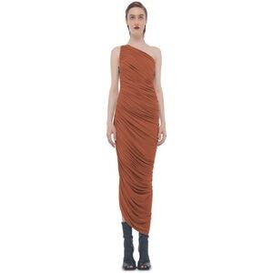 Norma Kamali Diana Gown in Bronze Size Large NWT!